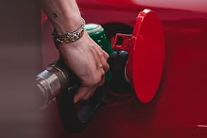 Car Being Filled Up with Gas - Accelerate Auto Repair and Collision