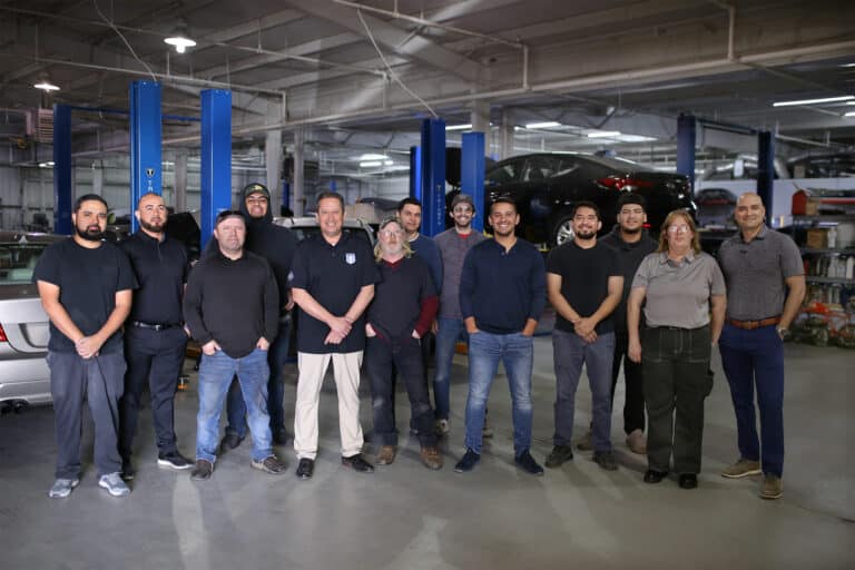 AAR Team Photo in Garage - Accelerate Auto Repair and Collision